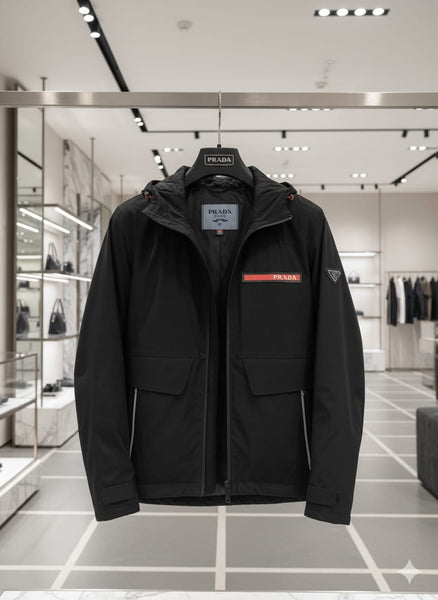 Branded Hooded Jacket Modern Minimalism with Luxury Performance