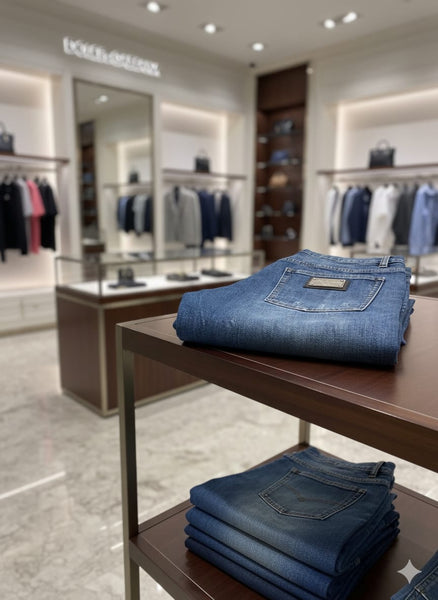 Exclusive Signature Lightly Ripped Denim Modern Casual Fit