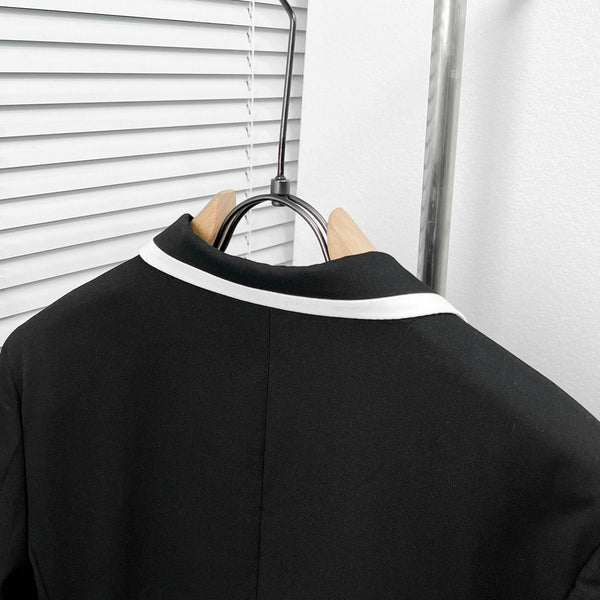 Premium double-breasted Blazer With Brand Logo