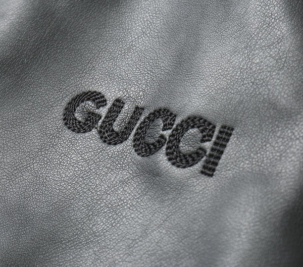 Premium Classic Black Leather Bomber Jacket