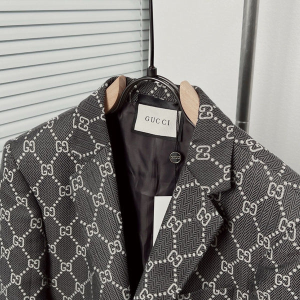 Premium GG Monogram Tailored Blazer