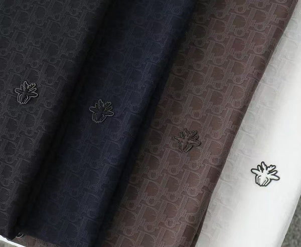 Luxury Monogram Short-Sleeve Shirt Refined Luxury in Subtle Elegance