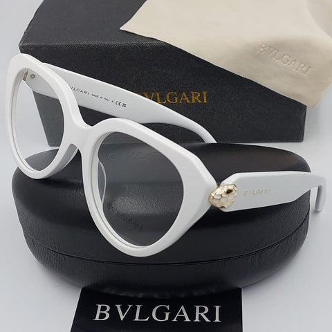 Exclusive Elegant Oversized Cat Eye Shape White Frame