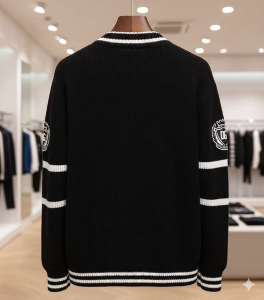 Luxury Intarsia-Knit Cardigan