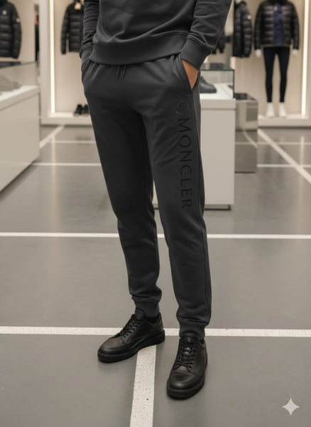 Elite Charcoal Monochrome Men’s Luxury Track Set