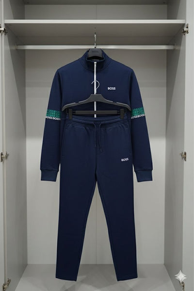 Premium Navy Track set with Signature Side Bands