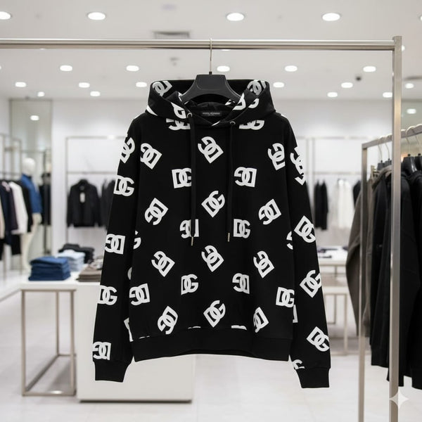 Luxurious Elegant Monogram Storm Hoodie