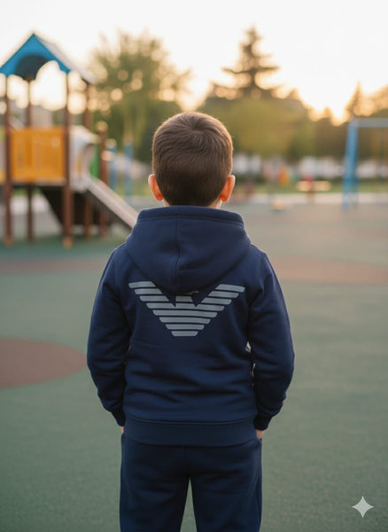 Branded Navy blue Tracksuit Set  For Kids