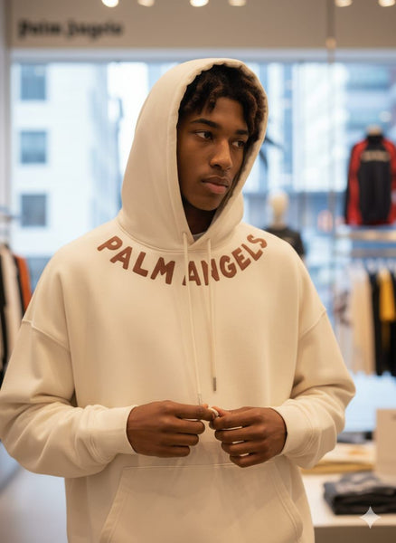 Luxury Imported Logo-Print Hoodie