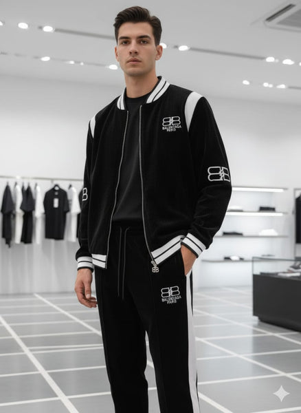 Black & White Premium Tracksuit Set
