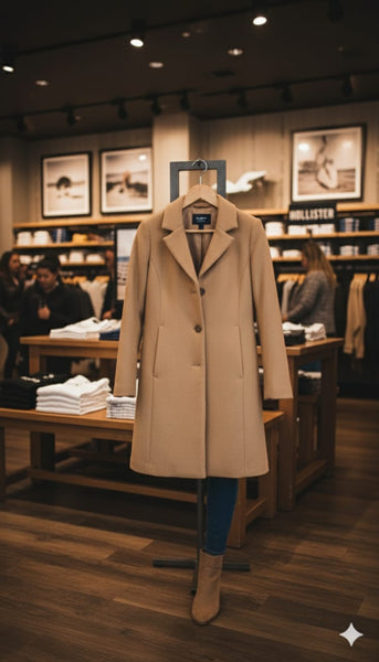 Premium Classic Wool Coat for Women