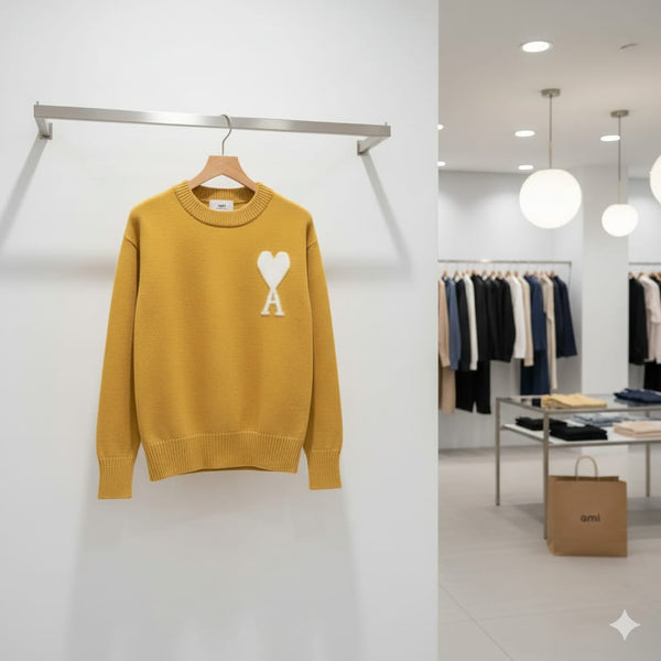 Imported Crewneck Cozy Knit Pullover