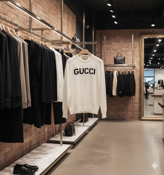 Imported  Classic Pullover with Bold Logo