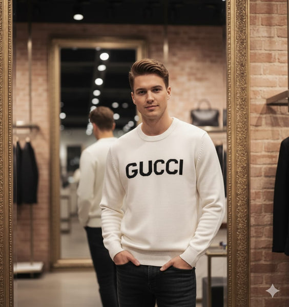 Imported  Classic Pullover with Bold Logo