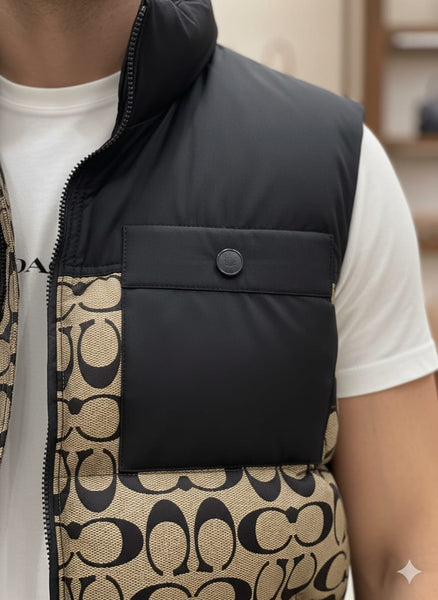 Luxurious All Over Brand Signature Puffer Jacket