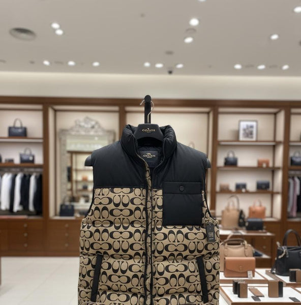 Luxurious All Over Brand Signature Puffer Jacket