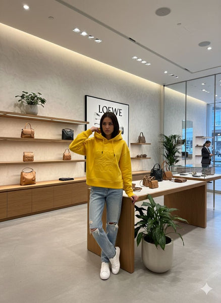 Branded  Anagram Embossed Sweatshirt Hoodie