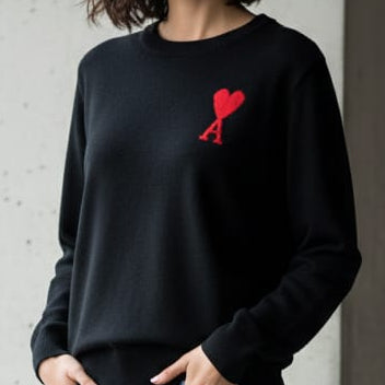 The Iconic Imported  Black Pullover