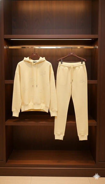 Women’s Soft Yellow Hoodie & Jogger Set – Stylish Comfort Wear