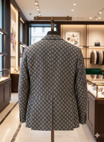 Luxury Designer Patterned Blazer Premium Party & Formal Wear