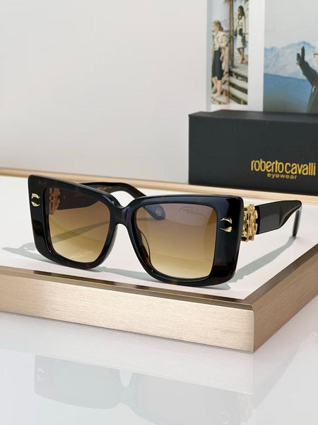 Premium  Square Sunglasses with Gold Accent