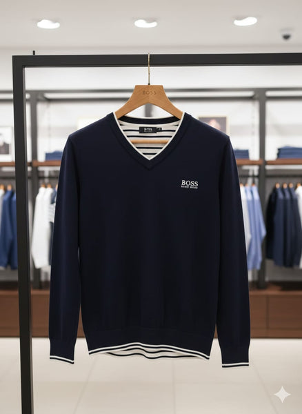 Men’s Classic V-Neck Sweater Elegant, Comfortable & Timeless Style