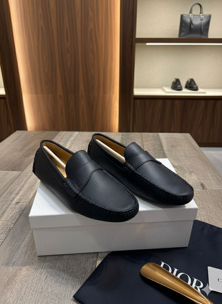 Men’s Premium Black Leather Loafers Classic Luxury Comfort Shoes