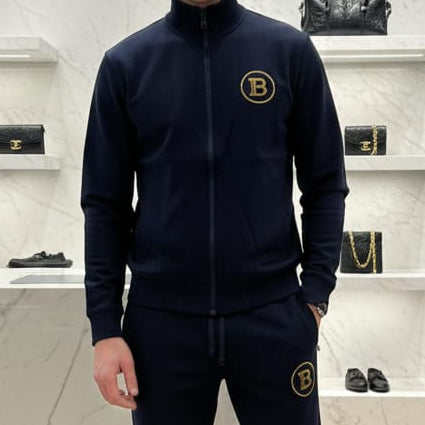 Premium Navy Blue Tracksuit Luxury Comfort Set