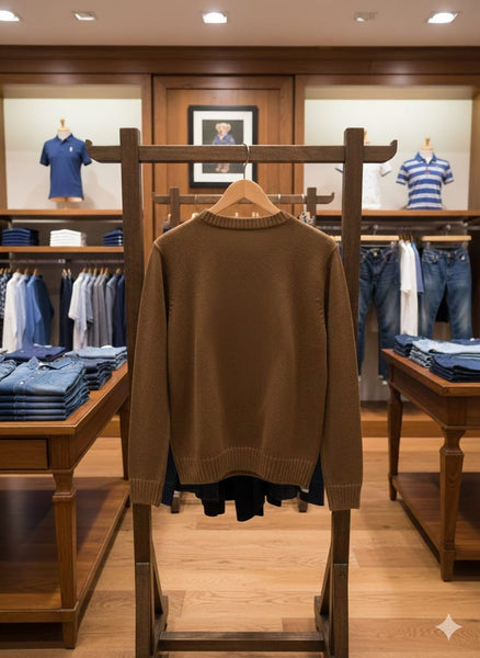 Luxury Classic Teddy Bear Graphic Knit Sweater