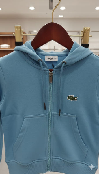 Premium Kids’ Classic Zip-Up Sky blue Hoodie Sweatshirt