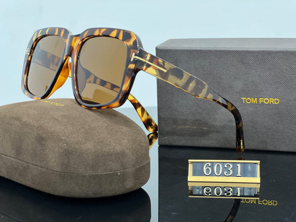 Women’s Luxury Square Sunglasses with Tortoiseshell Frame