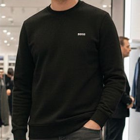 Men’s Classic Black Crew Neck T-shirt