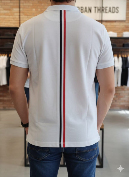 Premium White Polo T-Shirt for Men Classic Smart Casual Style