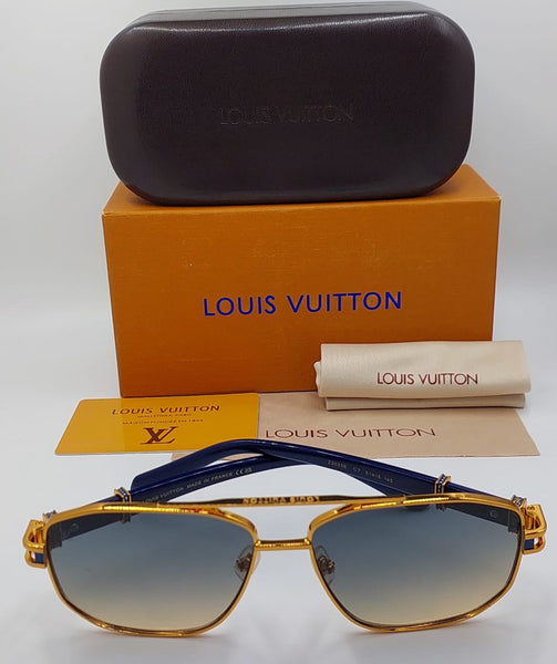 Luxury Gold-Frame  Designer-Style Sunglasses with Premium Case