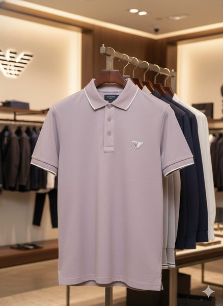Men’s Premium Pink Polo T-Shirt Soft Fabric, Classic Regular Fit
