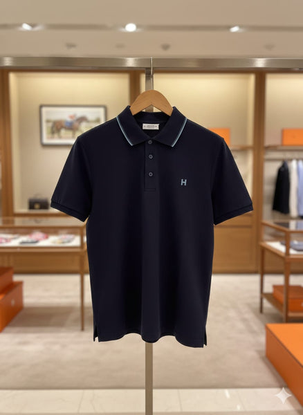 Classic Navy Blue Polo T-Shirt with Premium Finish