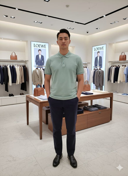 Premium Sea Green Polo T-Shirt with Elegant Modern Look