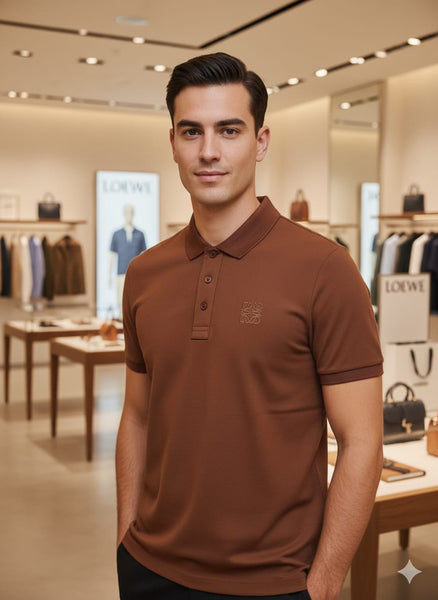 Premium Brown Polo T-Shirt with Elegant Minimal Look
