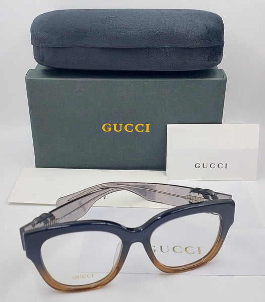 Luxury Designer Eyeglasses with Iconic Gold Logo Detail