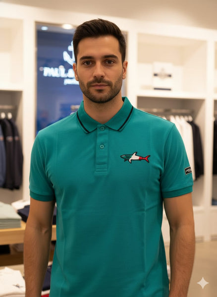 Men’s Premium  Polo T-Shirt with Contrast Tipping