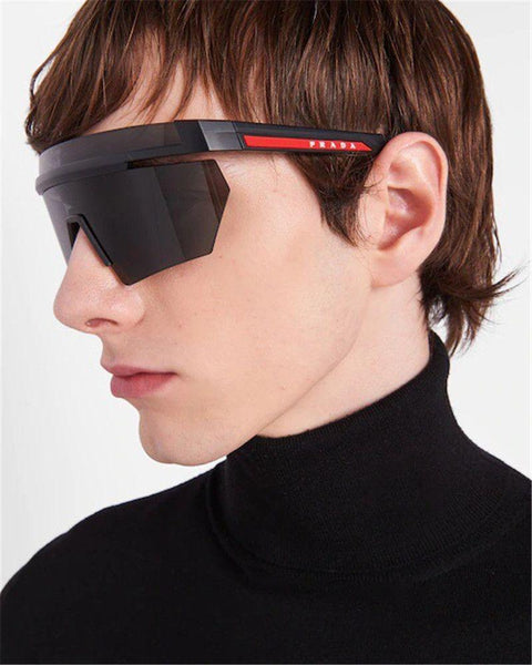 Sporty Designer Shield Style Sunglasses