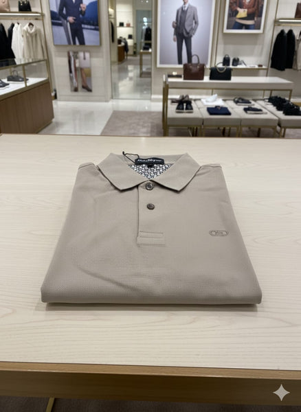 Classic Grey Premium Polo T-Shirt for Men