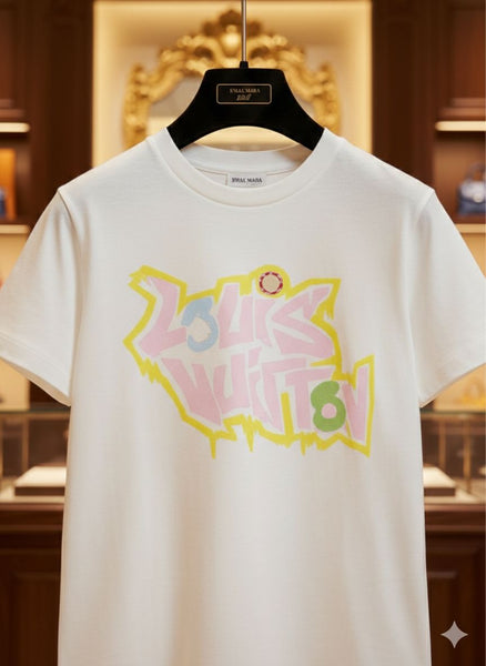Imported  Cute White Graphic Print Kids T-Shirt