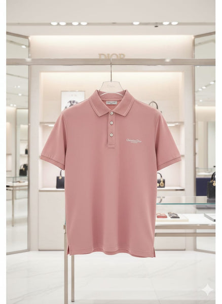 Premium Solid Pink Polo for Men
