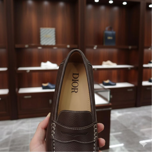 Premium Brown Leather Loafers Classic Comfort Style