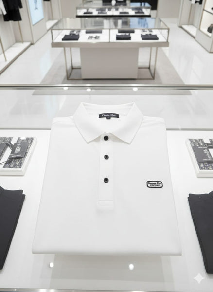 Men’s Classic White Polo T-Shirt Clean & Premium Look