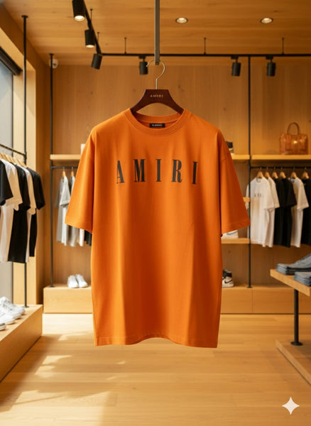 Imported Orange Logo T-Shirt Premium Streetwear Tee