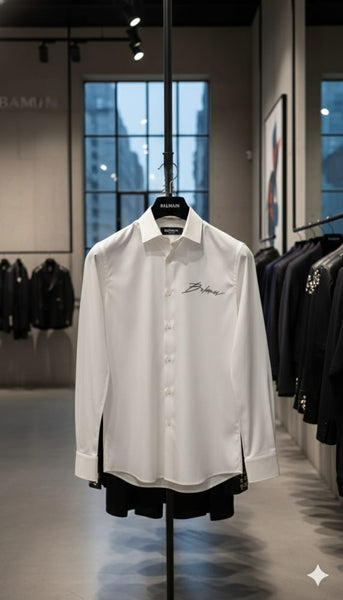 Exclusive Premium Brand Signature  Shirt Minimal Luxury Power Look