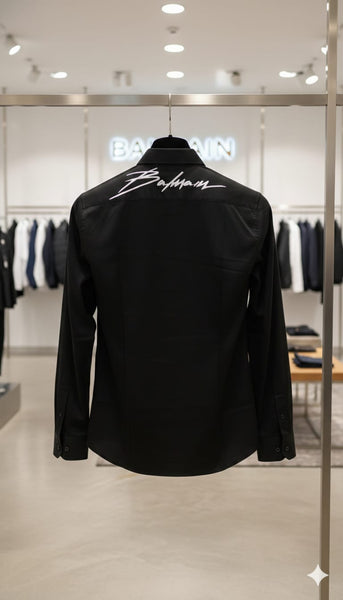 Exclusive Premium Brand Signature  Shirt Minimal Luxury Power Look