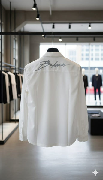 Exclusive Premium Brand Signature  Shirt Minimal Luxury Power Look